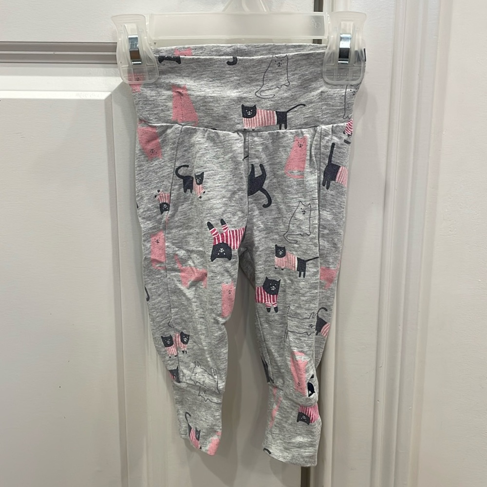 Joules 0-3 months stretch cat leggings